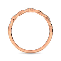 Thumbnail for 10K Rose Gold 1/20 Ctw Diamond Annivesary Band