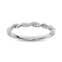 Thumbnail for 10K White Gold 1/20 Ctw Diamond Annivesary Band