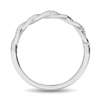 Thumbnail for 10K White Gold 1/20 Ctw Diamond Annivesary Band
