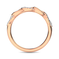 Thumbnail for 14K Rose Gold 1/6 Ct.Tw. Diamond Interlinked Annivesary Band