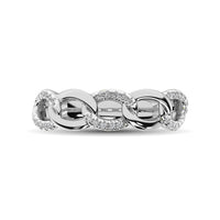 Thumbnail for 14K White Gold 1/6 Ct.Tw. Diamond Interlinked Annivesary Band