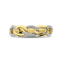 Thumbnail for 14K Yellow Gold 1/6 Ct.Tw. Diamond Interlinked Annivesary Band