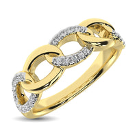 Thumbnail for 14K Yellow Gold 1/6 Ct.Tw. Diamond Interlinked Annivesary Band
