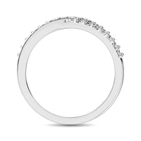 Thumbnail for 10K White Gold 1/10 Ct.Tw. Diamond Criss Cross Ring