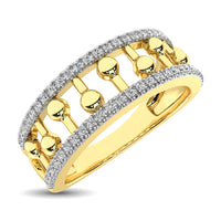 Thumbnail for 10K Yellow Gold 1/4 Ct.Tw. Diamond Fashion Ring