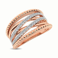 Thumbnail for 14K Rose Gold 1/3 Ct.Tw. Diamond Fashion Ring
