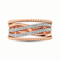 Thumbnail for 14K Rose Gold 1/3 Ct.Tw. Diamond Fashion Ring