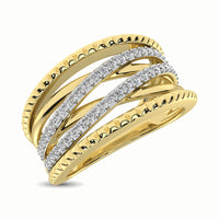 Thumbnail for 14K Yellow Gold 1/3 Ct.Tw. Diamond Fashion Ring
