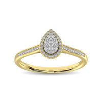 Thumbnail for 10K Yellow Gold 1/4 Ct.Tw. Diamond Heart Ring