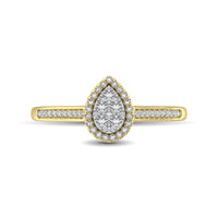 Thumbnail for 10K Yellow Gold 1/4 Ct.Tw. Diamond Heart Ring