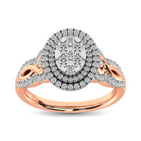 Thumbnail for 14K Two Tone Gold  3/4 Ct.Tw. Diamond Engagement Ring