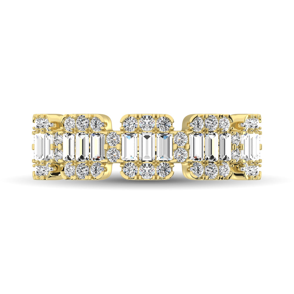 14K Yellow Gold  1 Ct.Tw. Diamond Fashion Ring