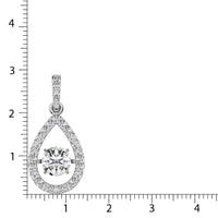 Thumbnail for Diamond 2 Ct.Tw. Pear Shape Shimmering Pendant in 14K White Gold