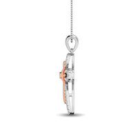 Thumbnail for 10K Two Tone 1/5 Ct.Tw. Diamond Cross Pendant
