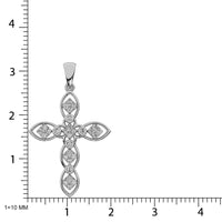 Thumbnail for 14K White Gold 1/5 Ct.Tw. Diamond Cross Pendant