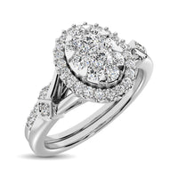 Thumbnail for 14K White Gold 1/2 Ctw Diamond Bridal Ring