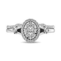 Thumbnail for 14K White Gold 1/2 Ctw Diamond Bridal Ring