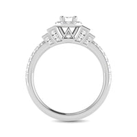 Thumbnail for 14K White Gold 3/4 Ct.Tw. Emerald Cut Diamond Engagement Rings