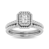 Thumbnail for 14K White Gold 1Ct.Tw. Diamond keyani Bridal Ring