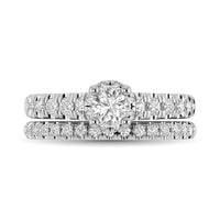 Thumbnail for 14K White Gold 1 1/4Ct.Tw. Diamond Round Cut keyani Bridal Ring