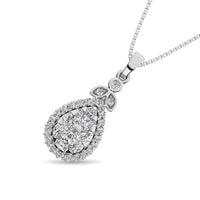 Thumbnail for 10K White Gold 2/5 Ctw Diamond Fashion Pendant