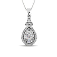 Thumbnail for 10K White Gold 2/5 Ctw Diamond Fashion Pendant