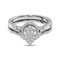 Thumbnail for 10K White Gold 1/2 Ctw Diamond Bridal Ring