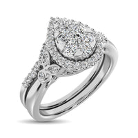 Thumbnail for 10K White Gold 1/2 Ctw Diamond Bridal Ring
