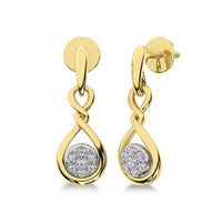 Thumbnail for 10K Yellow Gold 1/4 Ct.Tw. Diamond Danglers Earrings