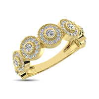 Thumbnail for 14K Yellow Gold 1/2 Ct.Tw. Diamond Stackable Band