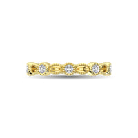 Thumbnail for 14K Yellow Gold 1/6 Ctw Diamond Band