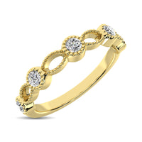 Thumbnail for 14K Yellow Gold 1/6 Ctw Diamond Band