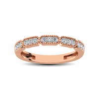 Thumbnail for 14K Rose Gold 1/5 Ctw Diamond Band