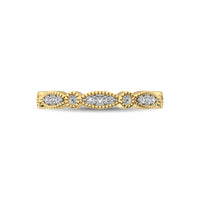 Thumbnail for 14K Yellow Gold 1/5 Ctw Diamond Band
