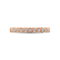 Thumbnail for 14K Rose Gold 1/6 Ctw Diamond Band