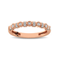 Thumbnail for 14K Rose Gold 1/6 Ctw Diamond Band