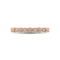 Thumbnail for 14K Rose Gold Marquise Frame 1/6 Ctw Diamond Band