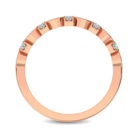 Thumbnail for 14K Rose Gold Marquise Frame 1/6 Ctw Diamond Band
