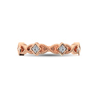 Thumbnail for 14K Rose Gold 1/8 Ctw Diamond Band