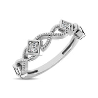 Thumbnail for 14K White Gold 1/8 Ctw Diamond Band