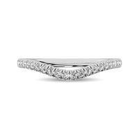 Thumbnail for 14K White Gold 1/6 ctw Contour Band Ring