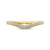 Thumbnail for 14K Yellow Gold 1/6 ctw Contour Band Ring