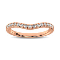 Thumbnail for 14K Rose Gold 1/3 Ct.Tw. Diamond Curve Band