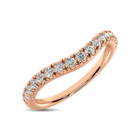 Thumbnail for 14K Rose Gold 1/3 Ct.Tw. Diamond Curve Band