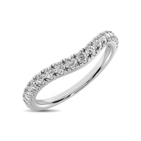 Thumbnail for 14K White Gold 1/3 Ct.Tw. Diamond Curve Band