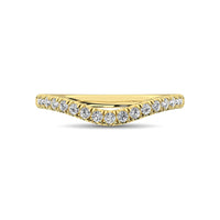 Thumbnail for 14K Yellow Gold 1/3 Ct.Tw. Diamond Curve Band