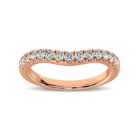 Thumbnail for 14K Rose Gold 1/2 Ct.Tw. Diamond Curve Band