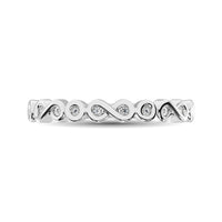 Thumbnail for 14K White Gold 1/10 Ctw Diamond Band
