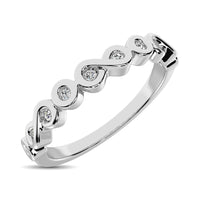 Thumbnail for 14K White Gold 1/10 Ctw Diamond Band
