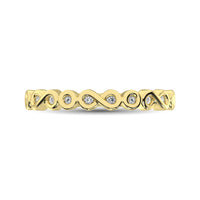 Thumbnail for 14K Yellow Gold 1/10 Ctw Diamond Band
